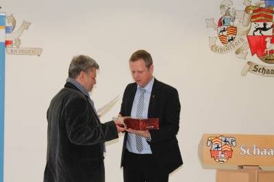 Wolfgang Roth wurde für 40 Jahre Mitgliedschaft geehrt.